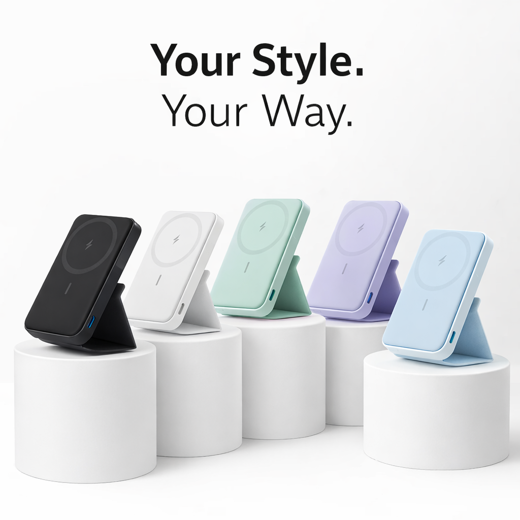 Anker Magnetic Power Bank w/ Built-In Foldable Stand